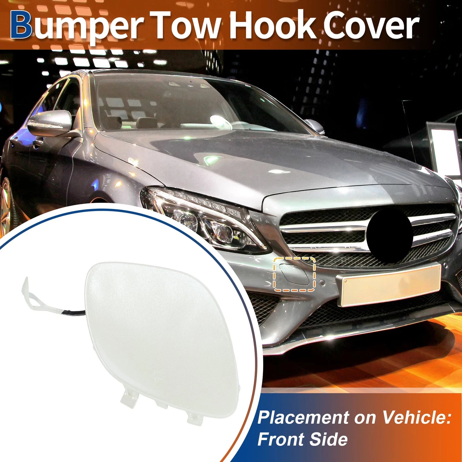 Front Tow Hook Cover Replacement for Mercedes-Benz A-Class W177 (2019–2024)