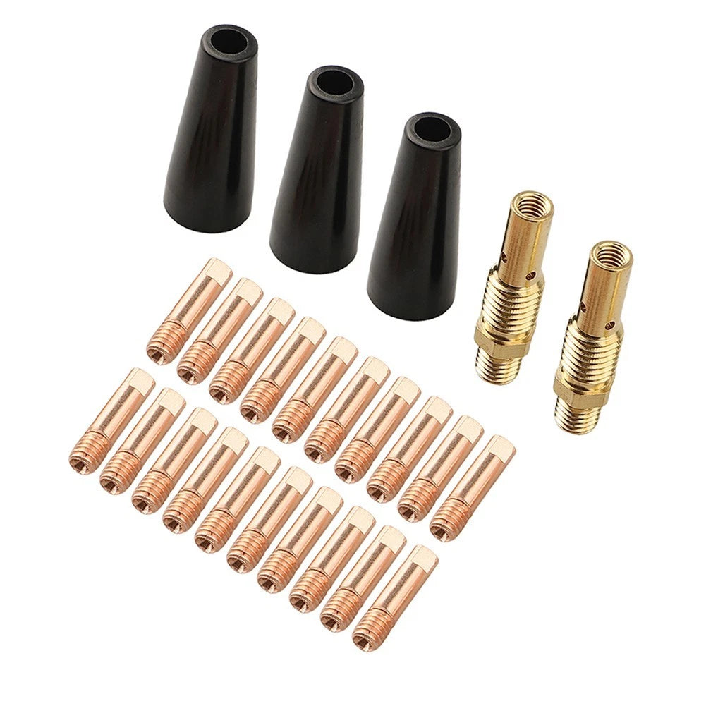 25PCS MIG Welding Replacement Kit Nozzles Tips Diffusers