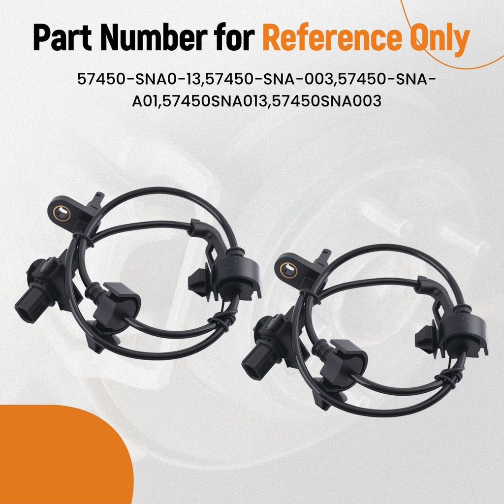 2X ABS Wheel Speed Sensor for Honda Civic 1.8L 2.0L (2006–2011)
