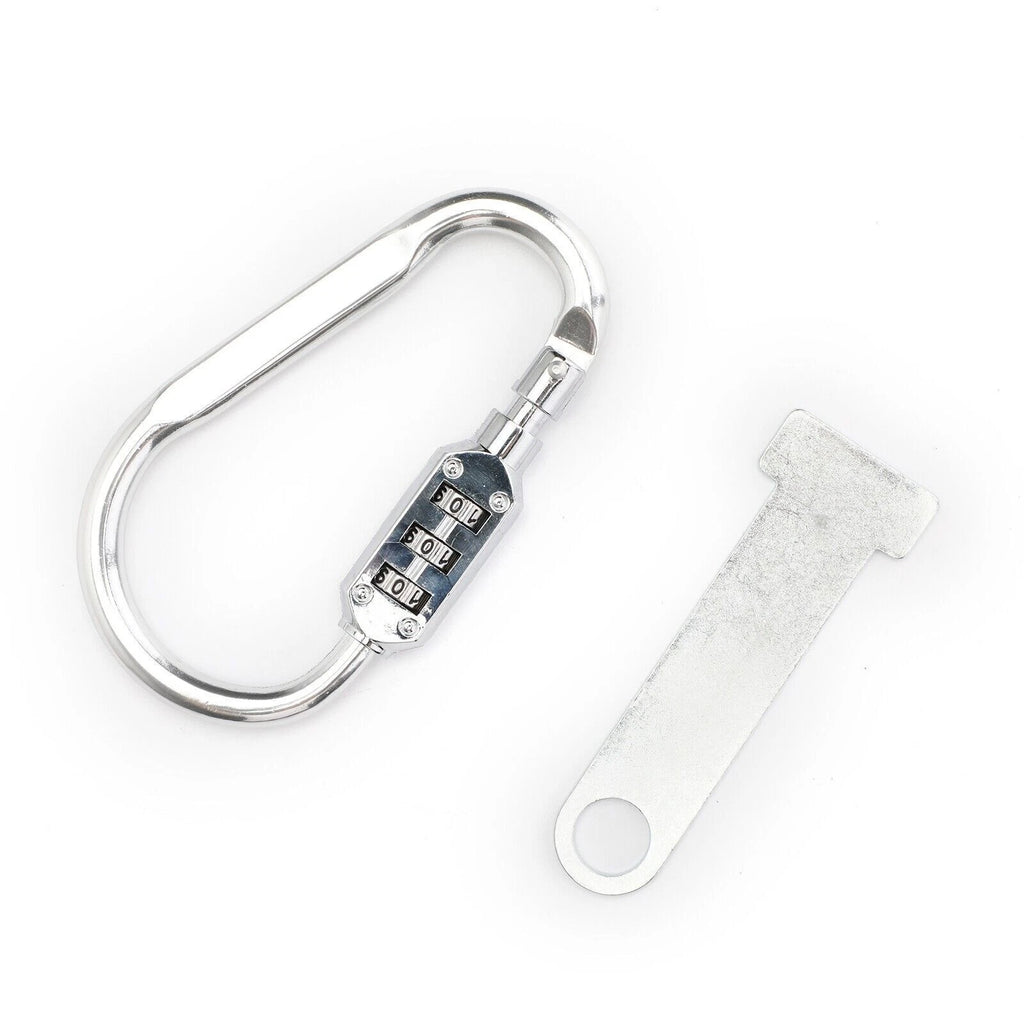 Helmet Lock Quick Release Buckle Fastener +T Bar for Motorcycle Scooter Bike