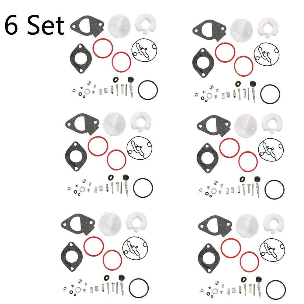 Set of 6 Carburetor Repair Kits for B&S 796184 Lawn Mower