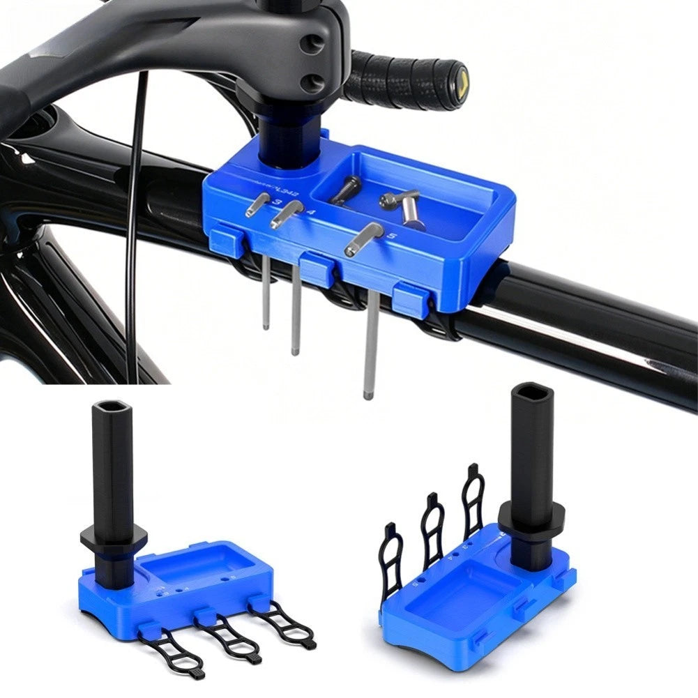 Bicycle Handlebar Stand Tool Storage Rack 152x130x70mm Blue
