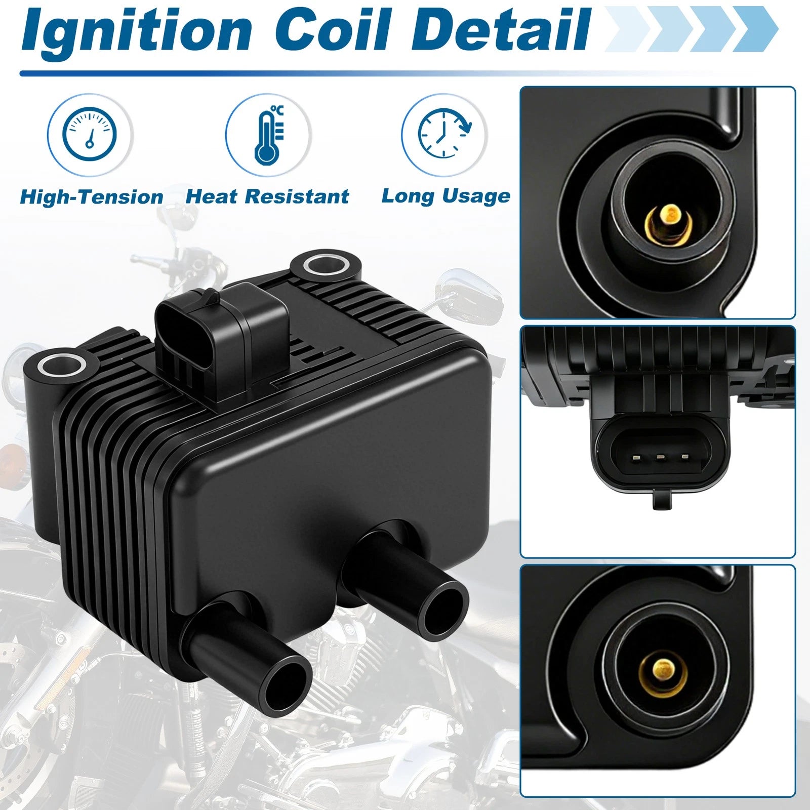 Ignition Coil for Harley Davidson Dyna (1999–2005) 21020225