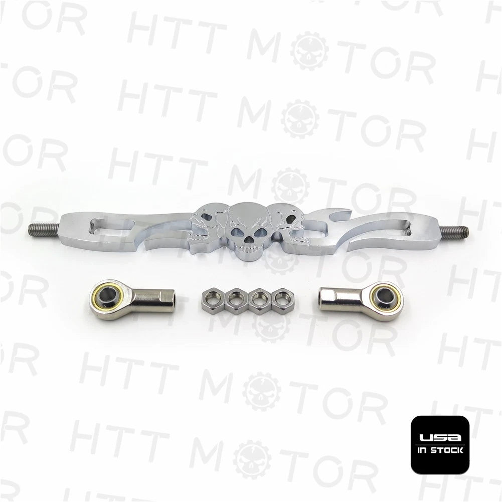 Chrome Skull Shift Linkage for Harley Davidson Softail (FXDWG, FLHR, FLHT, FLT)