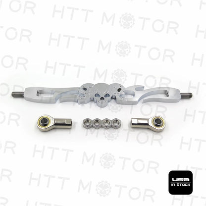 Chrome Skull Shift Linkage for Harley Davidson Softail (FXDWG, FLHR, FLHT, FLT)