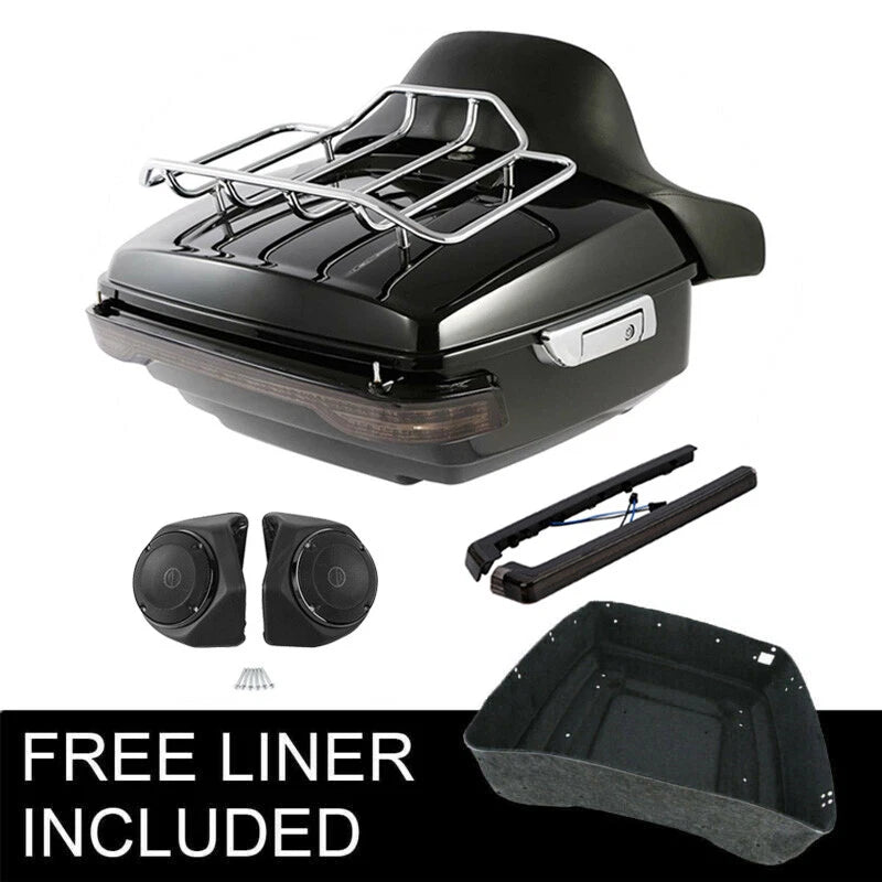 Backrest Speakers for Harley Street Road Glide (2014–2026) - Smoked Light