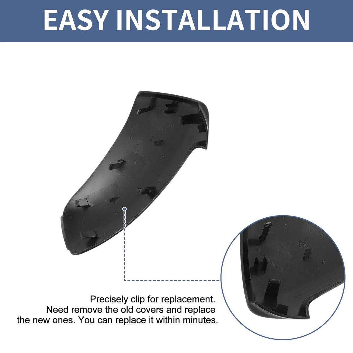Right Passenger Side Mirror Cover Cap for Citroen C3 Picasso (2009–2017)