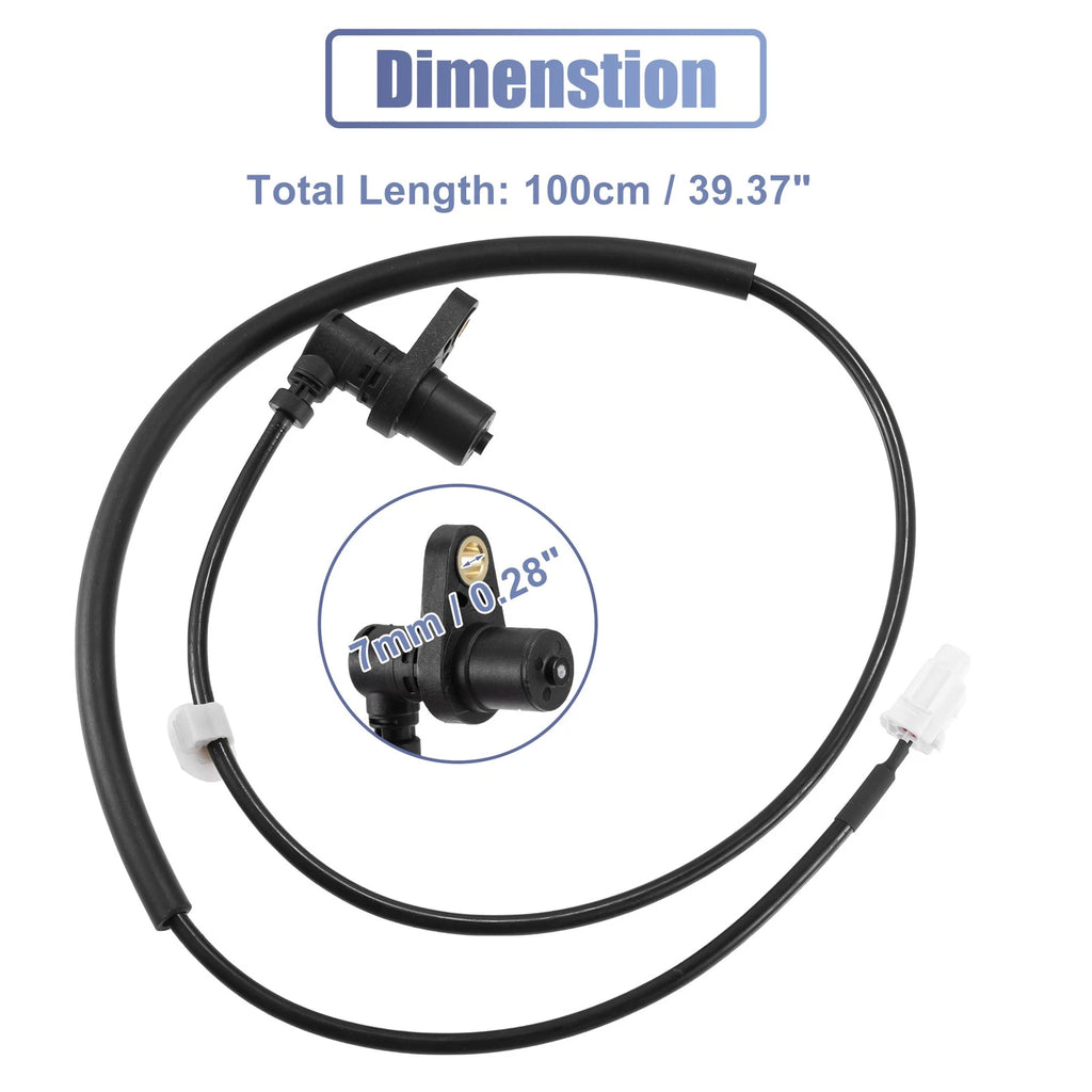 ABS Wheel Speed Sensor Front Right Replacement for Toyota Yaris (1999–2005)