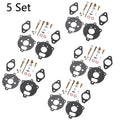 Set of 5 Carburetor Gasket Kits for Briggs & Stratton (291763, 295938, 394693)
