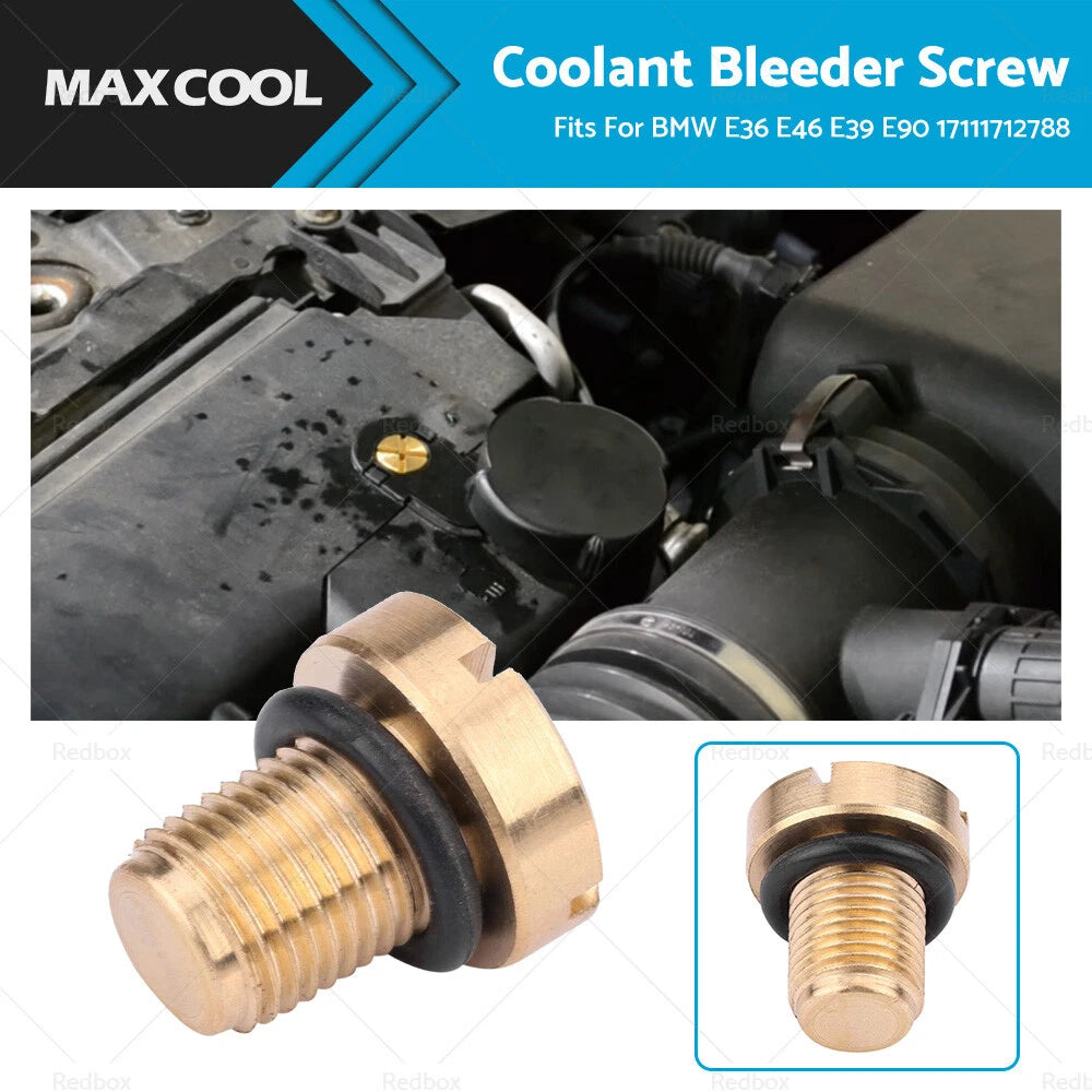 Vent Screw for BMW 1 Series (2004) E87 - Brass Radiator Coolant Bleed Screw
