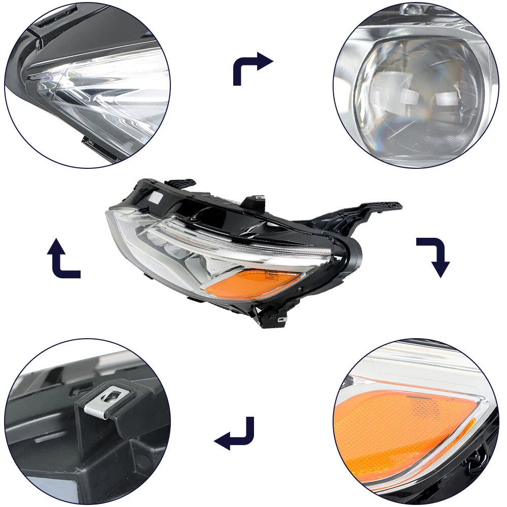 LED Headlight Assembly for Chevrolet Malibu (2019–2021) Driver Left Side