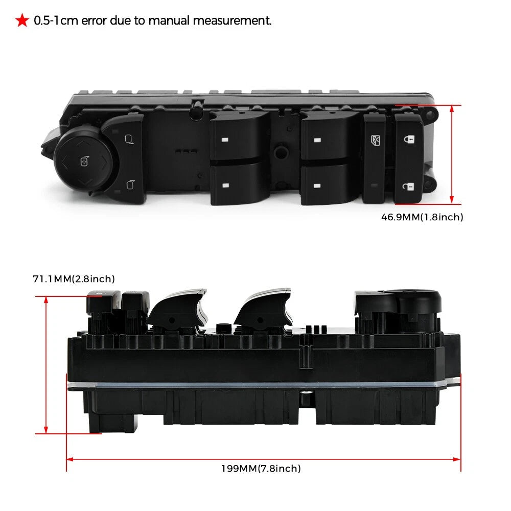 Power Window Switch for Cadillac Escalade, GMC Sierra (2002–2006)