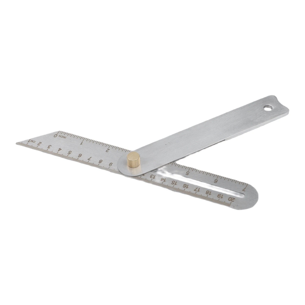 Angle Ruler for Woodworking with Adjustable Locking Brass Screw