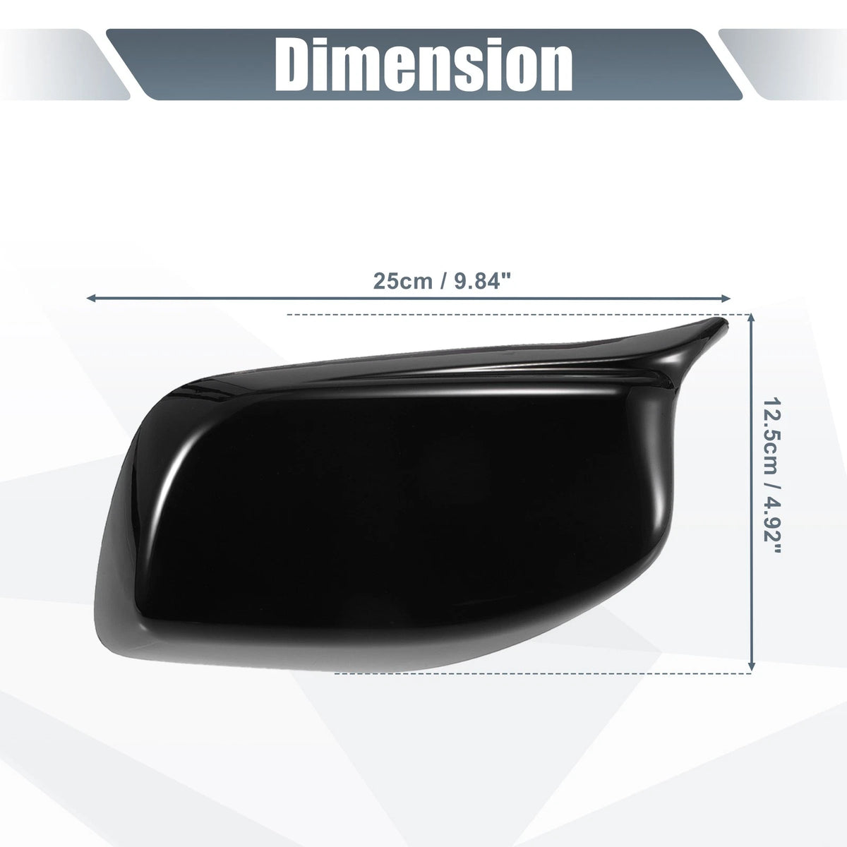 Rearview Mirror Cover Cap Gloss Black for BMW 5 Series E60 E61 (2004–2010)