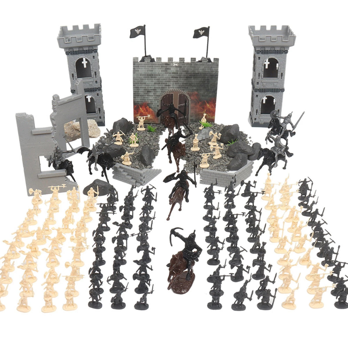 Castle Ruins Model for Decorative Toy (Soldier)