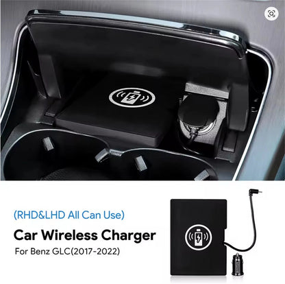 Wireless Charger Pad for Mercedes Benz GLC (2017–2022)