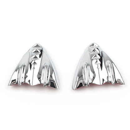 Chrome Inner Fairing Mirror Block Off Cover Plates for Harley Street Glide (2006–2013)
