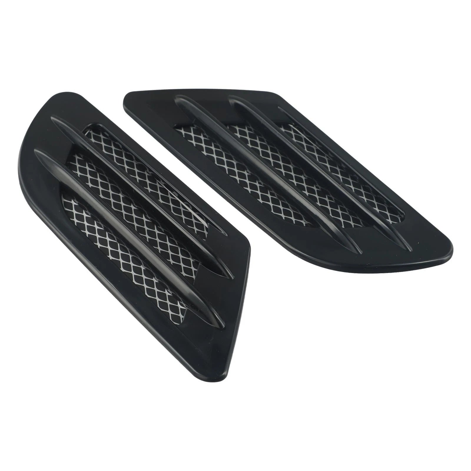 Black Car Side Fender Vent Trim for