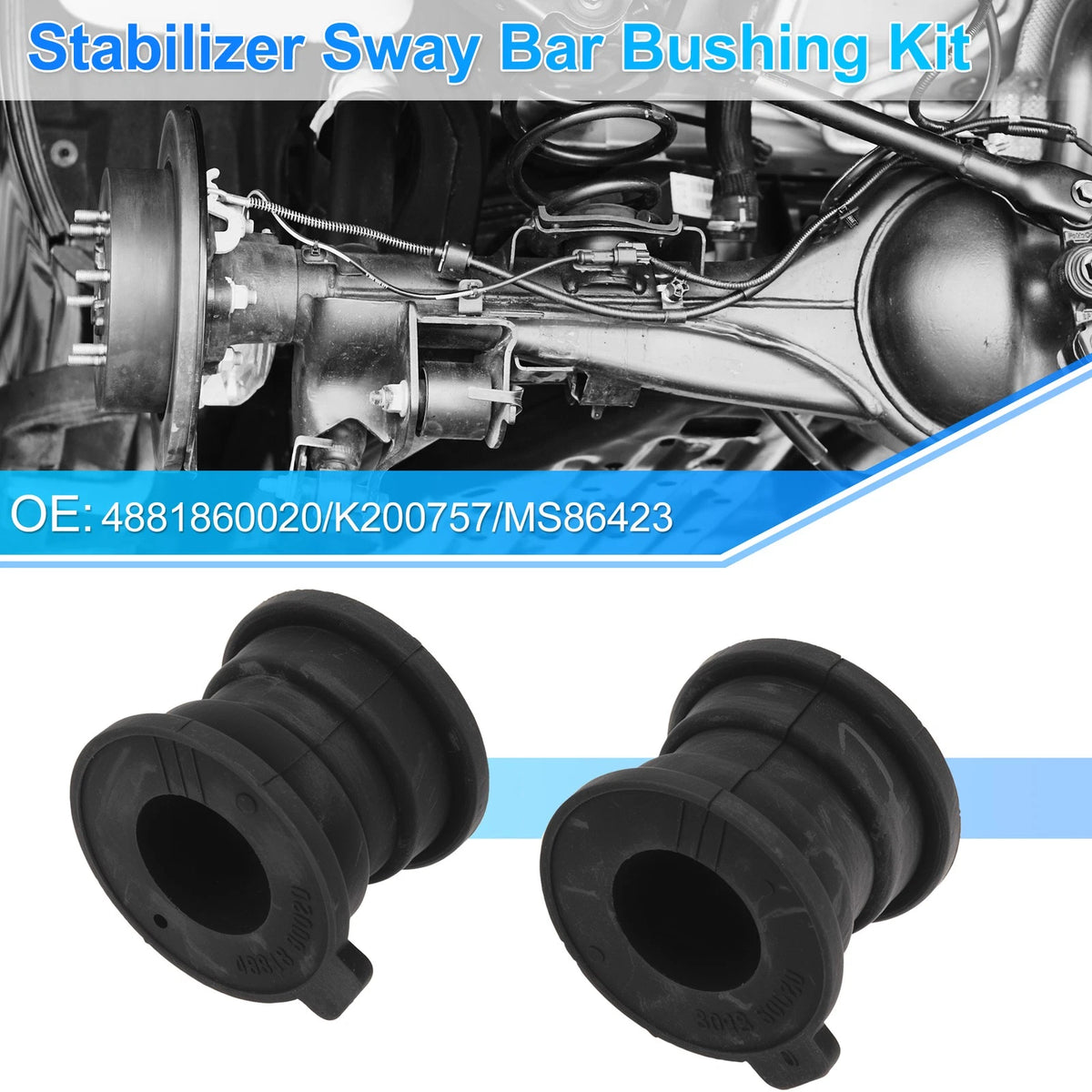 2X Rear Side Stabilizer Sway Bar Bushing Kit for Lexus GX460 (2010–2018) 4881860020
