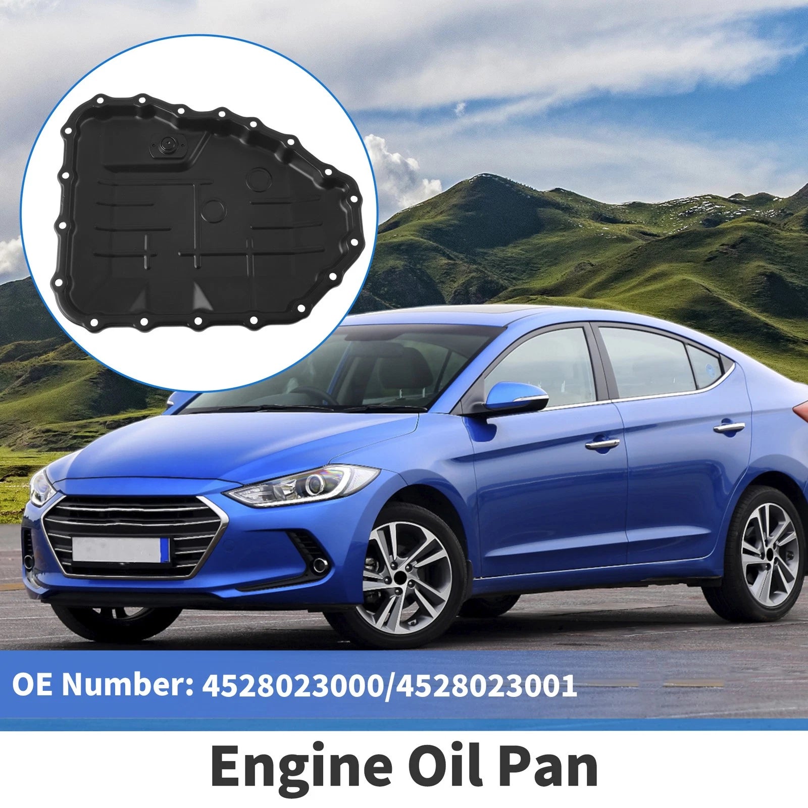Engine Oil Pan Replacement for Hyundai Elantra (2007–2012) Aluminum Alloy