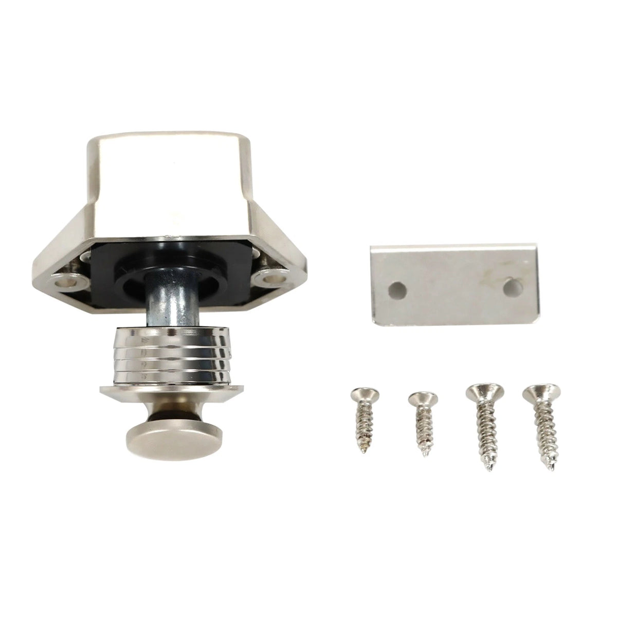 Push Button Lock Knob Latch for Camper RV Caravan Cabinet (15-20mm)