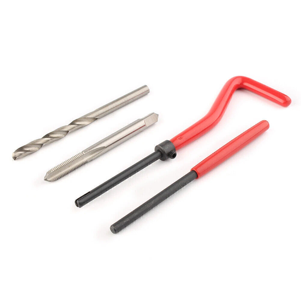 25pcs M5x0.8 Metric Thread Repair Install Tool Insert Kit M12 Helicoil Coil