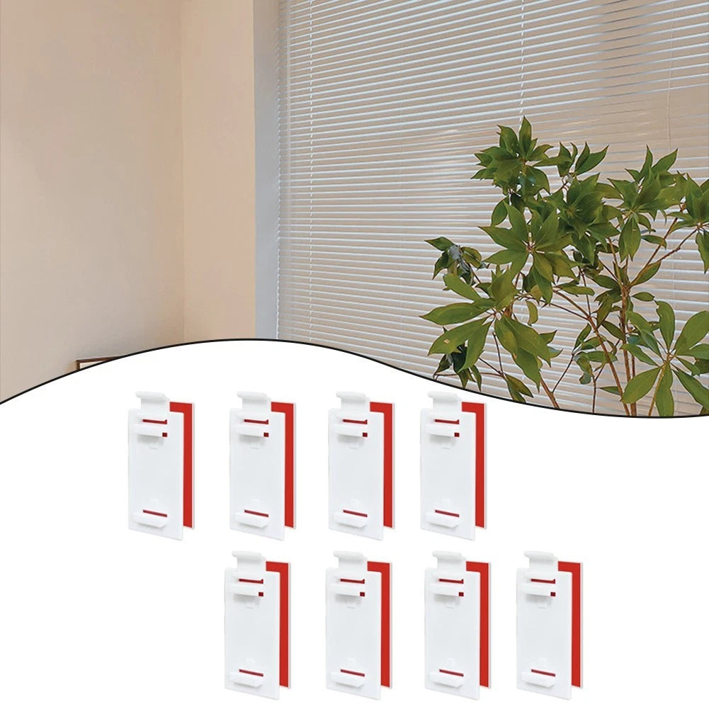 8 Count Pleated Curtain Hook Installation Plates for Easy Wall Mounting