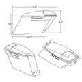 4" Stretched Hard Saddlebags Conversion Bracket for Harley Softail (1984–2017)