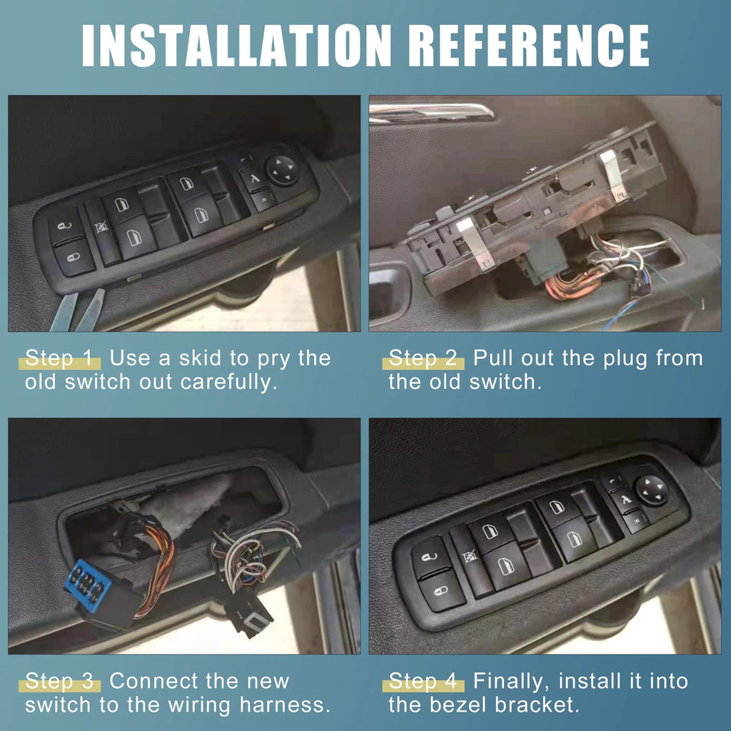 Power Window Master Control Switch 4602863AD for Ram 1500 2500 3500 (2002–2010)
