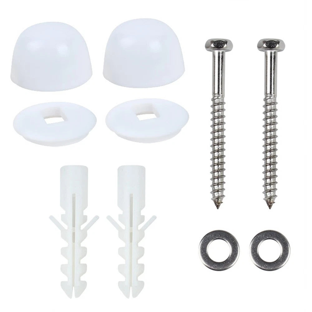 Screws and Cap Set for Securing Toilets to Any Flooring Type