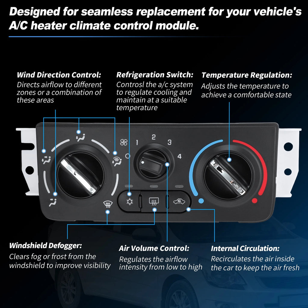 A/C Heater Climate Control Module Panel 599-141 for Chevrolet Cobalt (2005–2010)