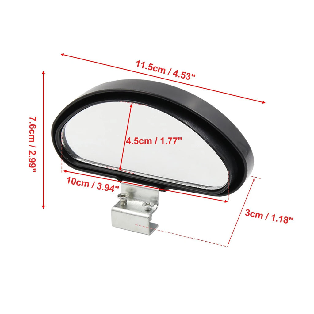 2pcs Wide Angle Blind Spot Mirrors for Universal Fit Vehicles