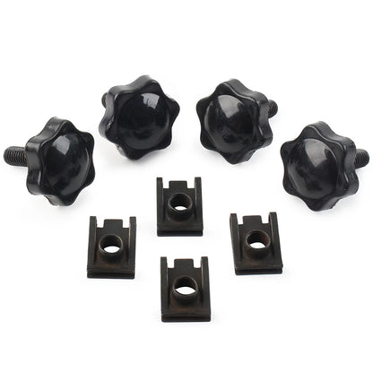 4x Saddlebag Lock Mounting Theft Deterrent Bolt Screw For Harley FLHT FLHTCU BLK