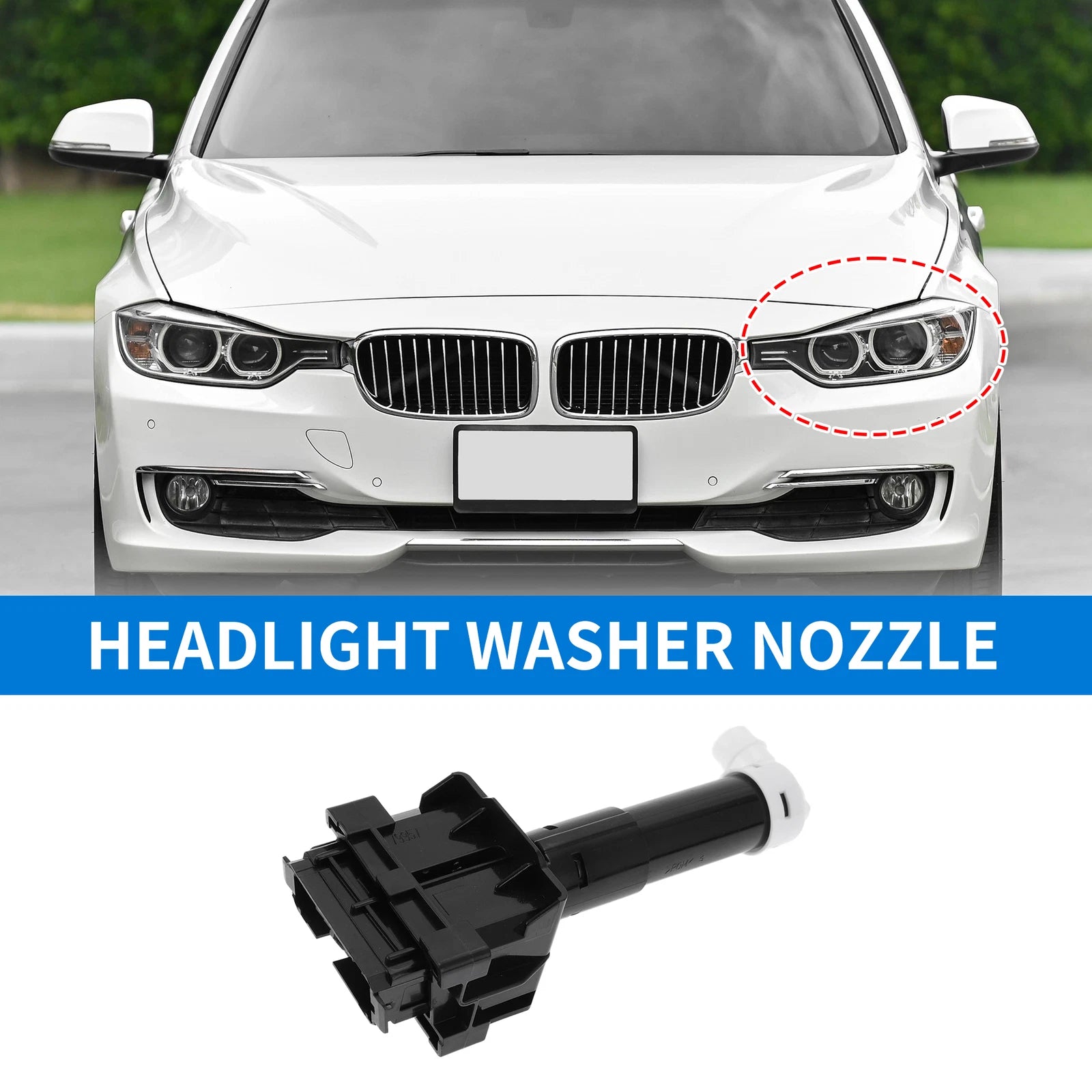 Front Driver Side Headlight Washer Nozzle Replacement for Lexus RX350 (2010–2015)