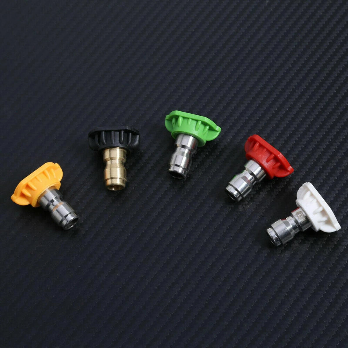 5x Pressure Washer Spray Tips Nozzles with 1/4" Fitting Quick Connect