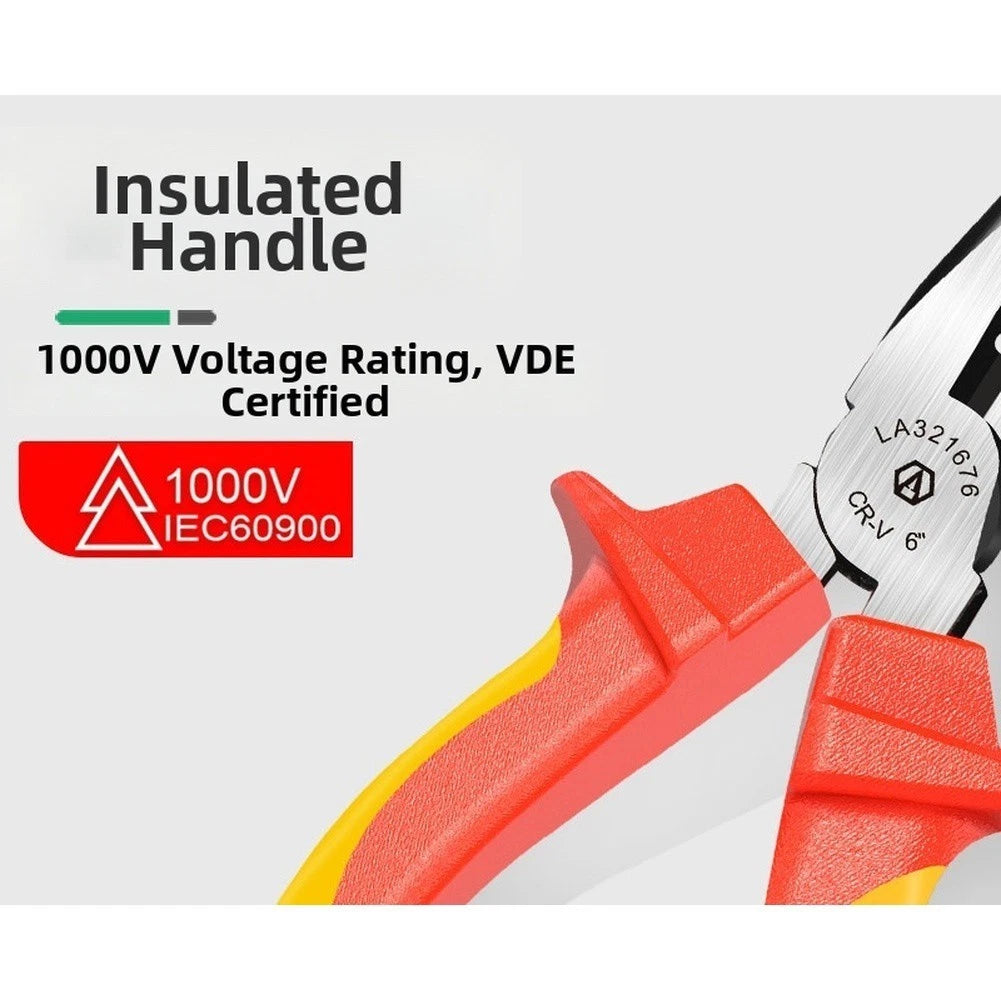 6 Inch Needle Nose Pliers for Electrical Repairs (1000V Insulated)