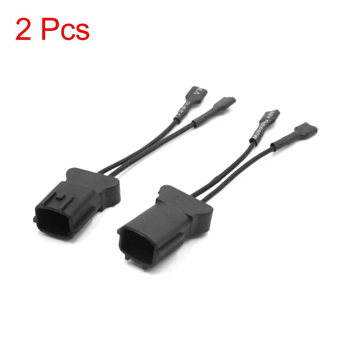 Plastic Car Horn Wiring Harness Adapter Pigtail Socket for Hyundai (2 Pcs)
