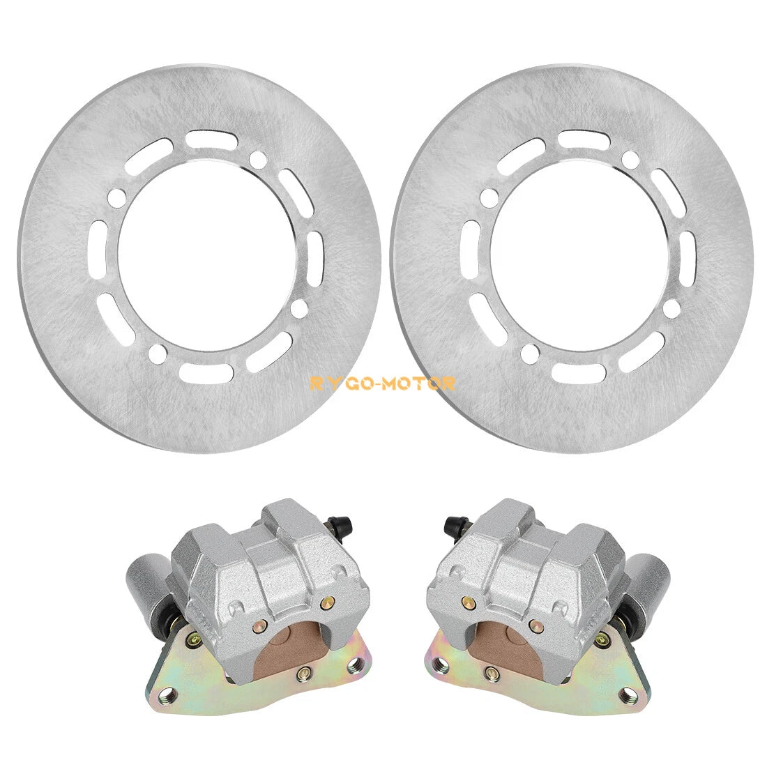 Front Brake Calipers & Disc Rotors for Yamaha Grizzly 660 4x4 (2002–2008)