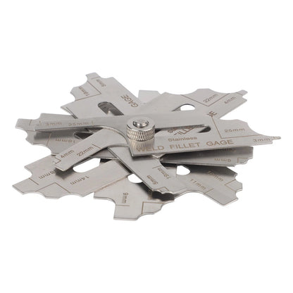 7 Pieces Fillet Welding Measurement Gauges for Accurate Testing