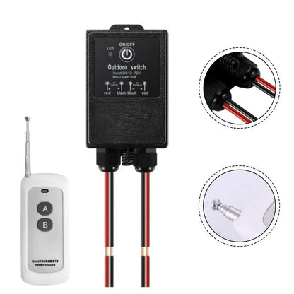 High Power Wireless Remote Switch AC220V 30A IP65 for Fans Lights