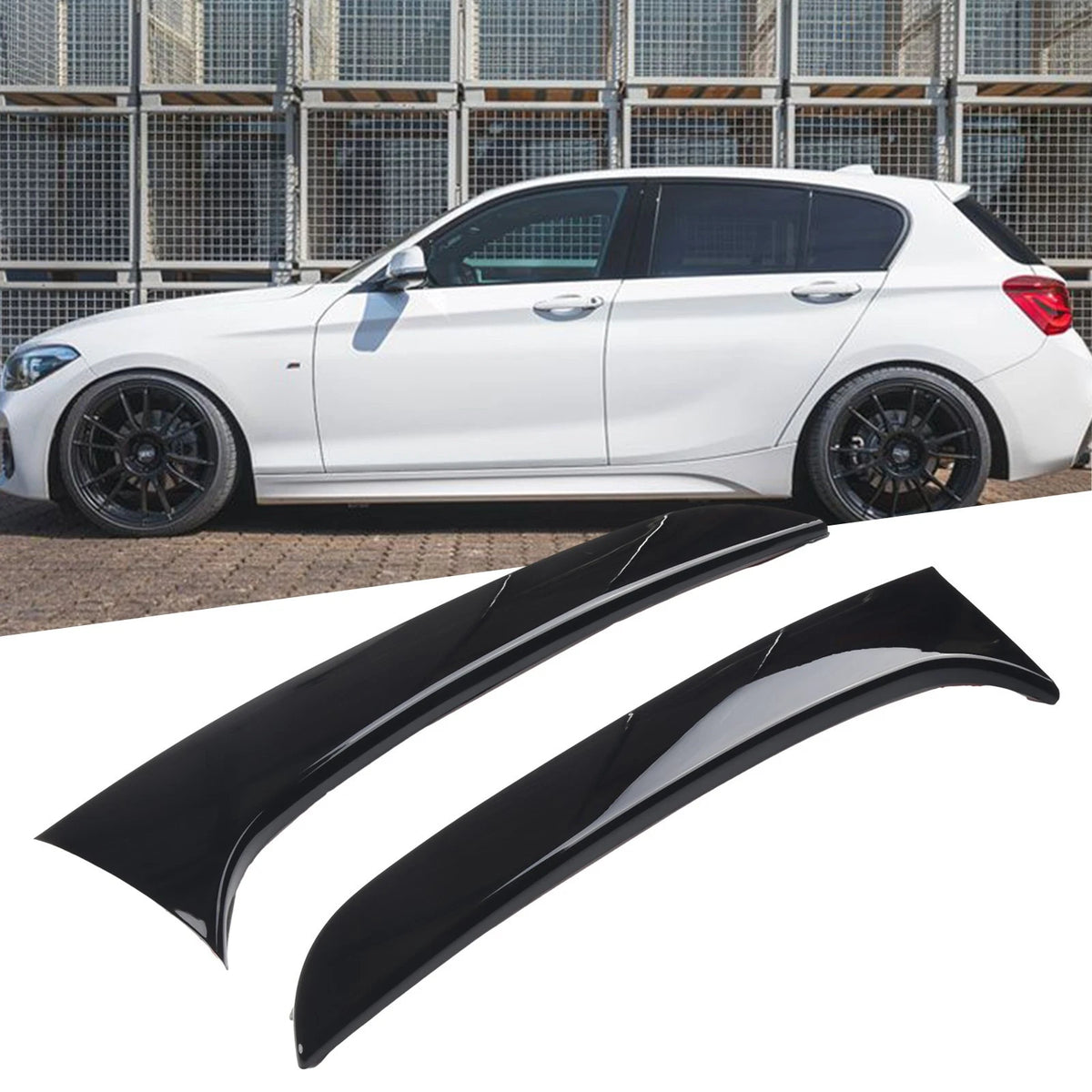 Glass Side Spoiler Rear Car Decoration Interior Accessories Lightweight
