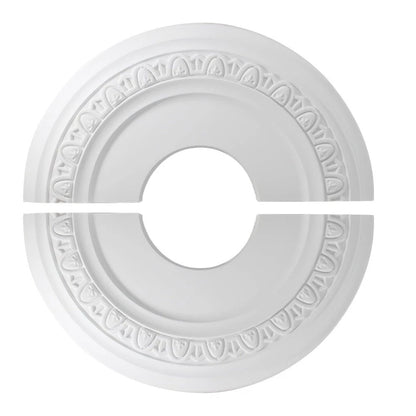 12 Inch White Ceiling Medallion for Fan Light Fixture
