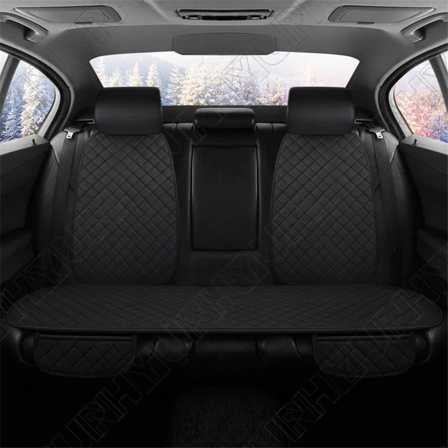 Universal Winter Warm Car Rear Seat Cover with Backrest (Short Plush)