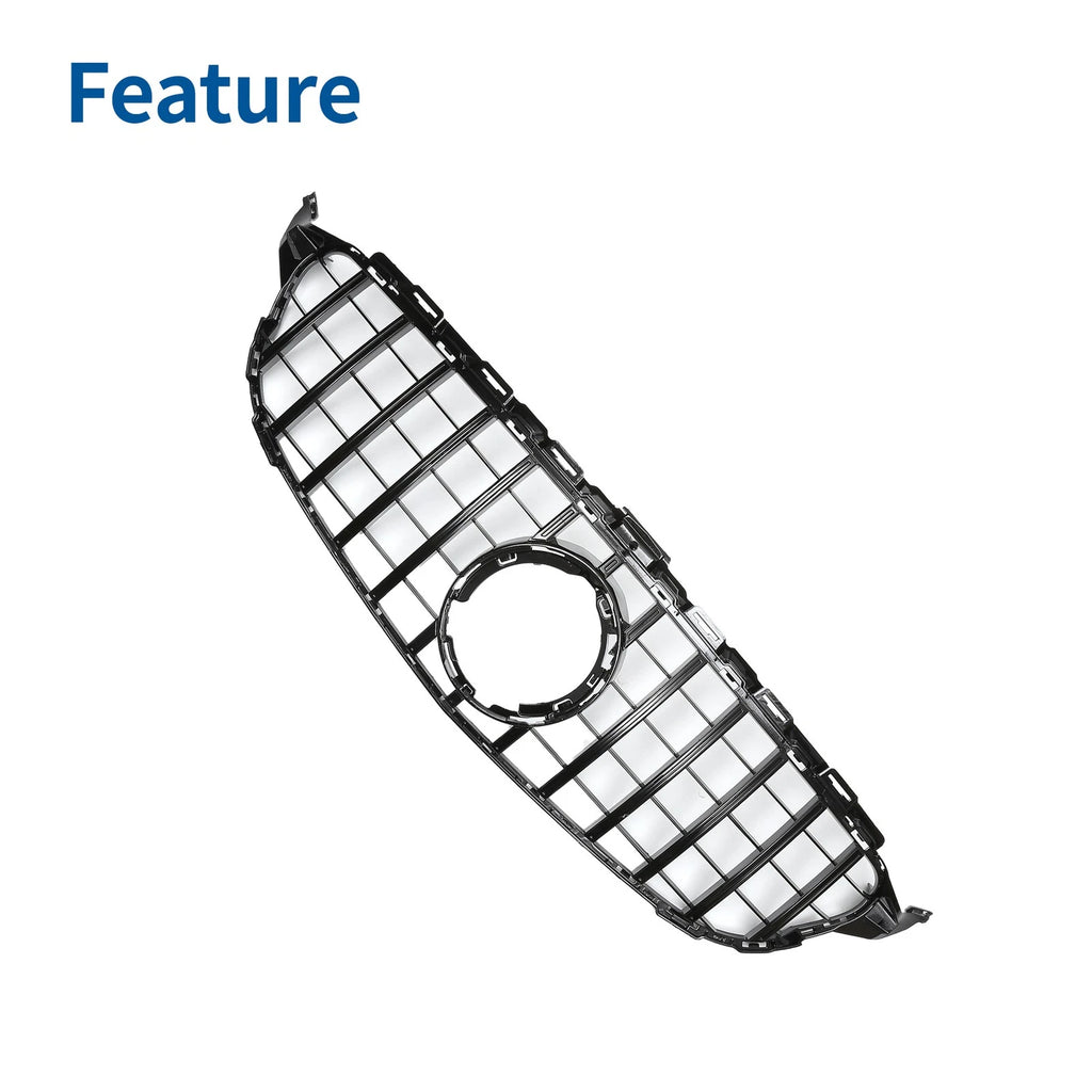 Front Upper Bumper Grille Grill Replacement for Mercedes C180 (2015–2021)