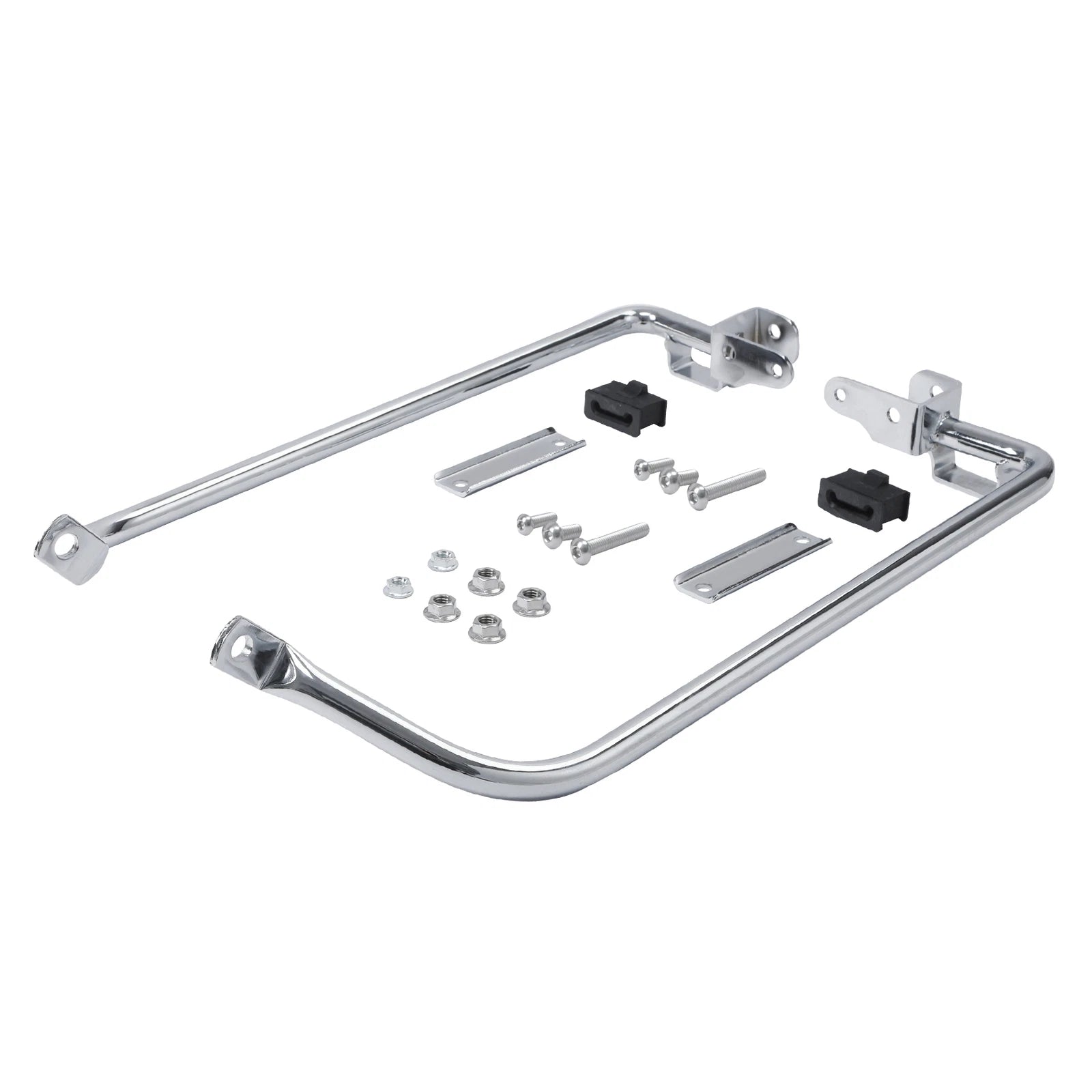 Chrome Saddlebag Support Bracket Hardware Kit for Harley Touring (2014–2023)
