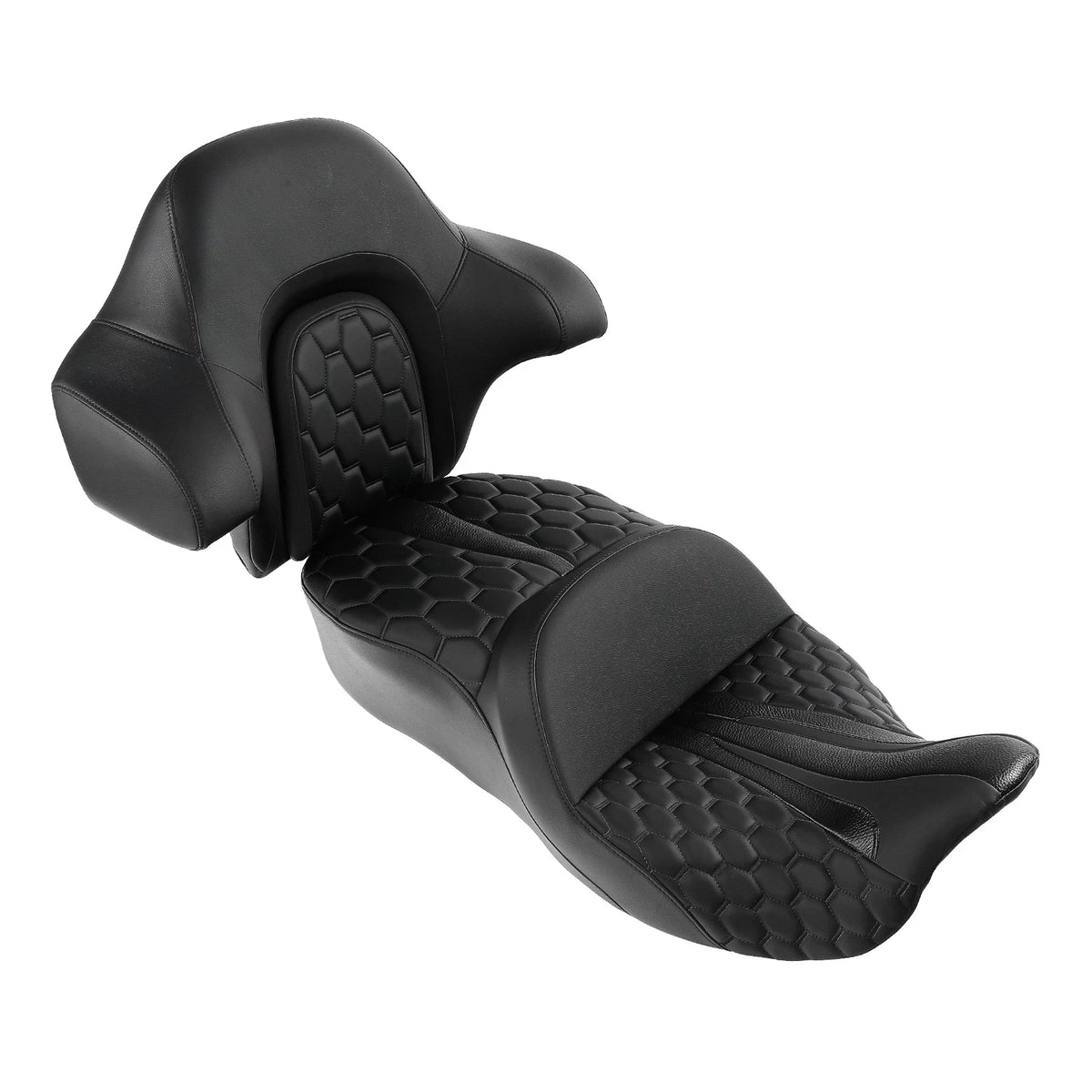 Driver & Passenger Seat King Backrest for Harley Street Glide (2014–2023)