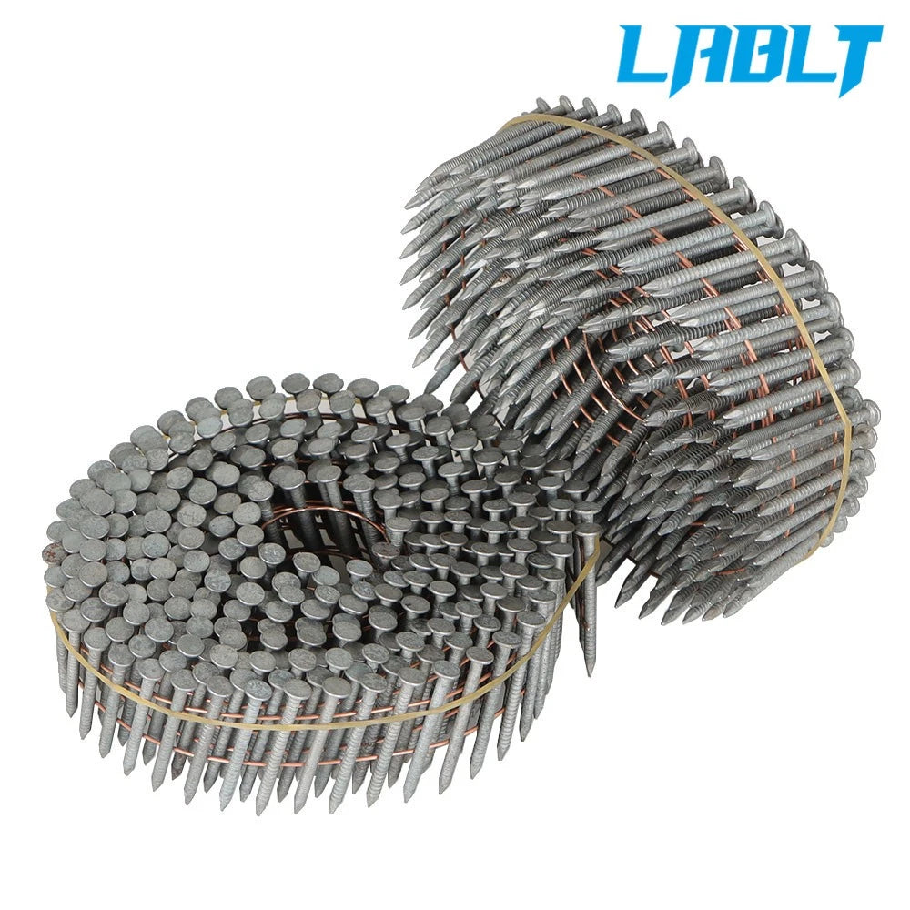 3600X Round-Head Galvanized Ring Coil Siding Nail 1-1/4"× 0.092"