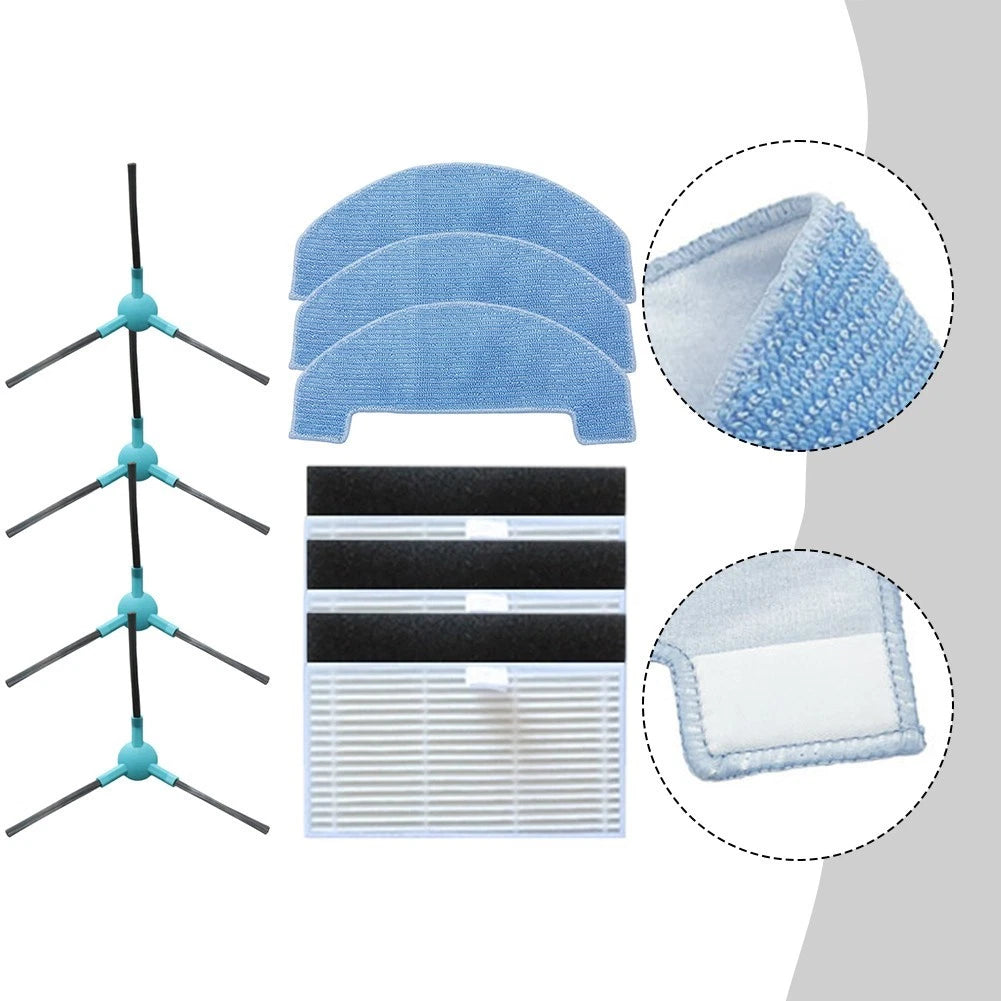 Replacement Kit for Ultenic T10 Lite (Side Brush, Filter, Mop Cloths)