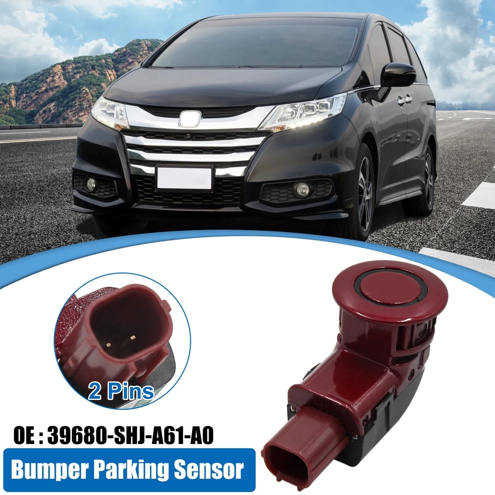 Parking Assist Sensor Red Replacement for Honda Odyssey (2005–2009)