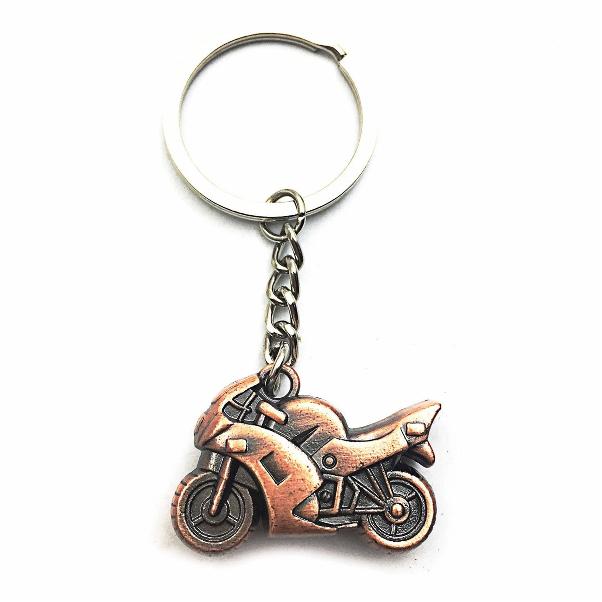 3D Metal Motorcycle Keychain for Universal Use (Fits Most Models)